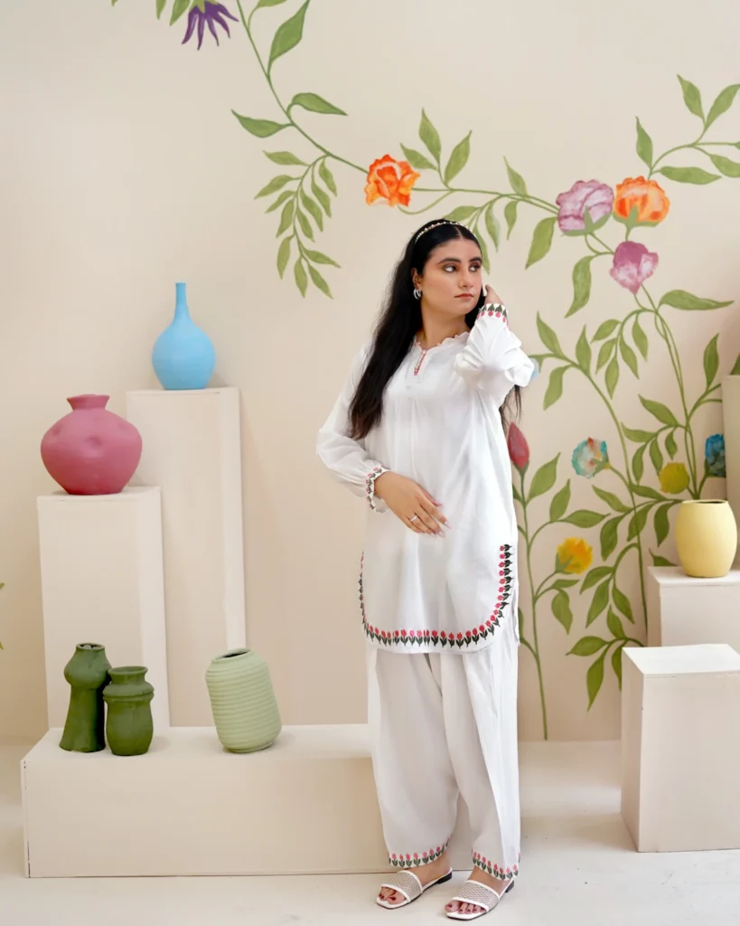 2 Piece Lawn Suit - Embroidered (Stitched)