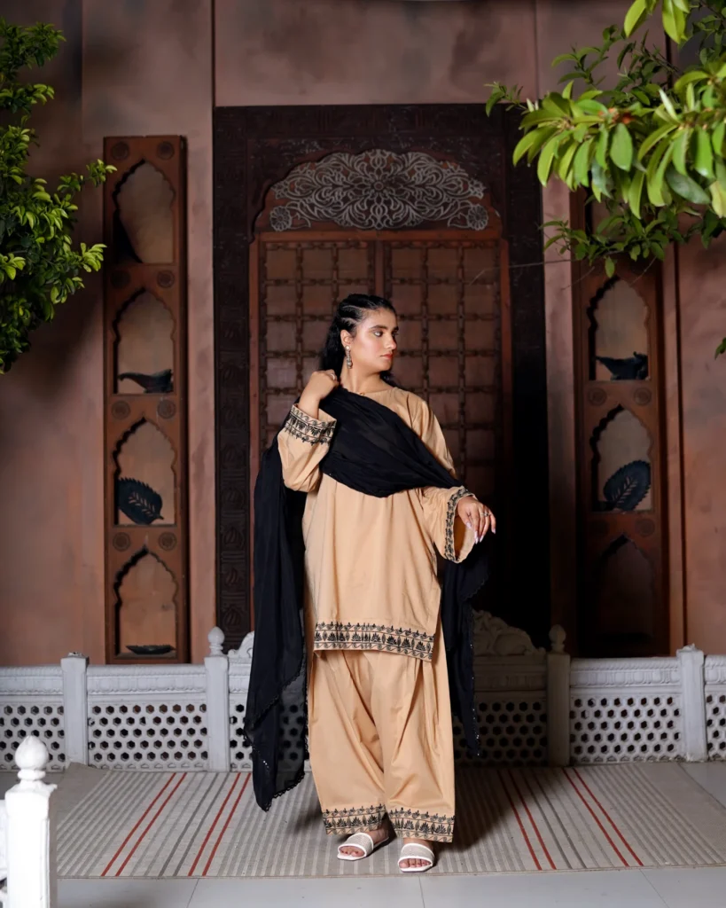 2 Piece Lawn Suit - Embroidered (Stitched)